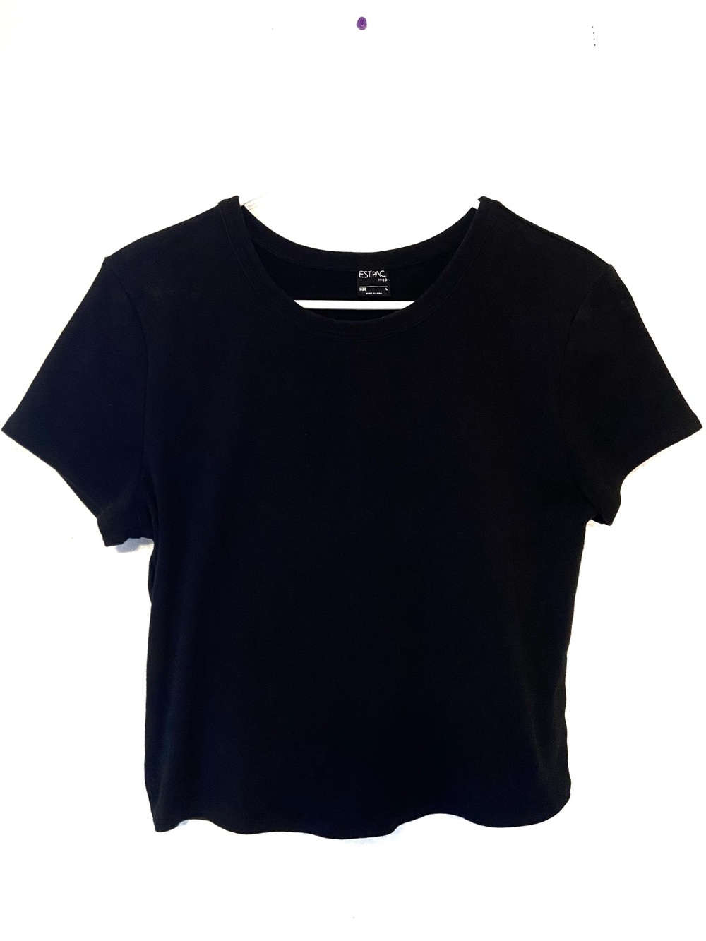 Pacsun Black Crop Top Shirt Size Large
